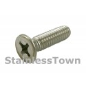 Flat Head Phillips 2-56 x 1/2 STAINLESS